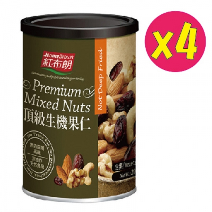 紅布朗頂級生機果仁*4瓶